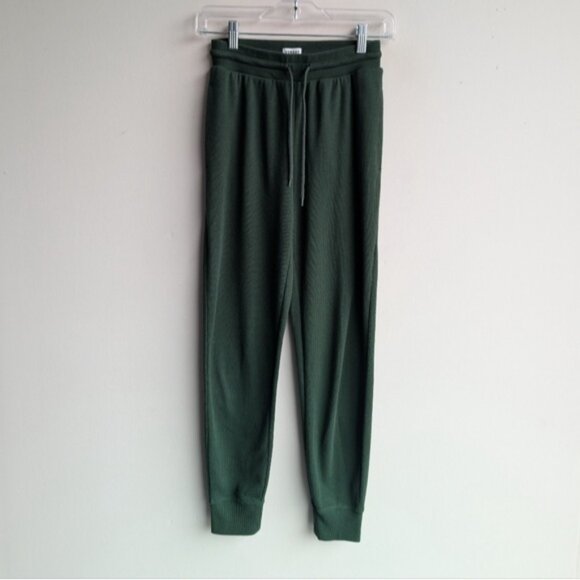Aritzia Sunday Best Baby Waffle Jogger - Forest Green - Picture 4 of 6